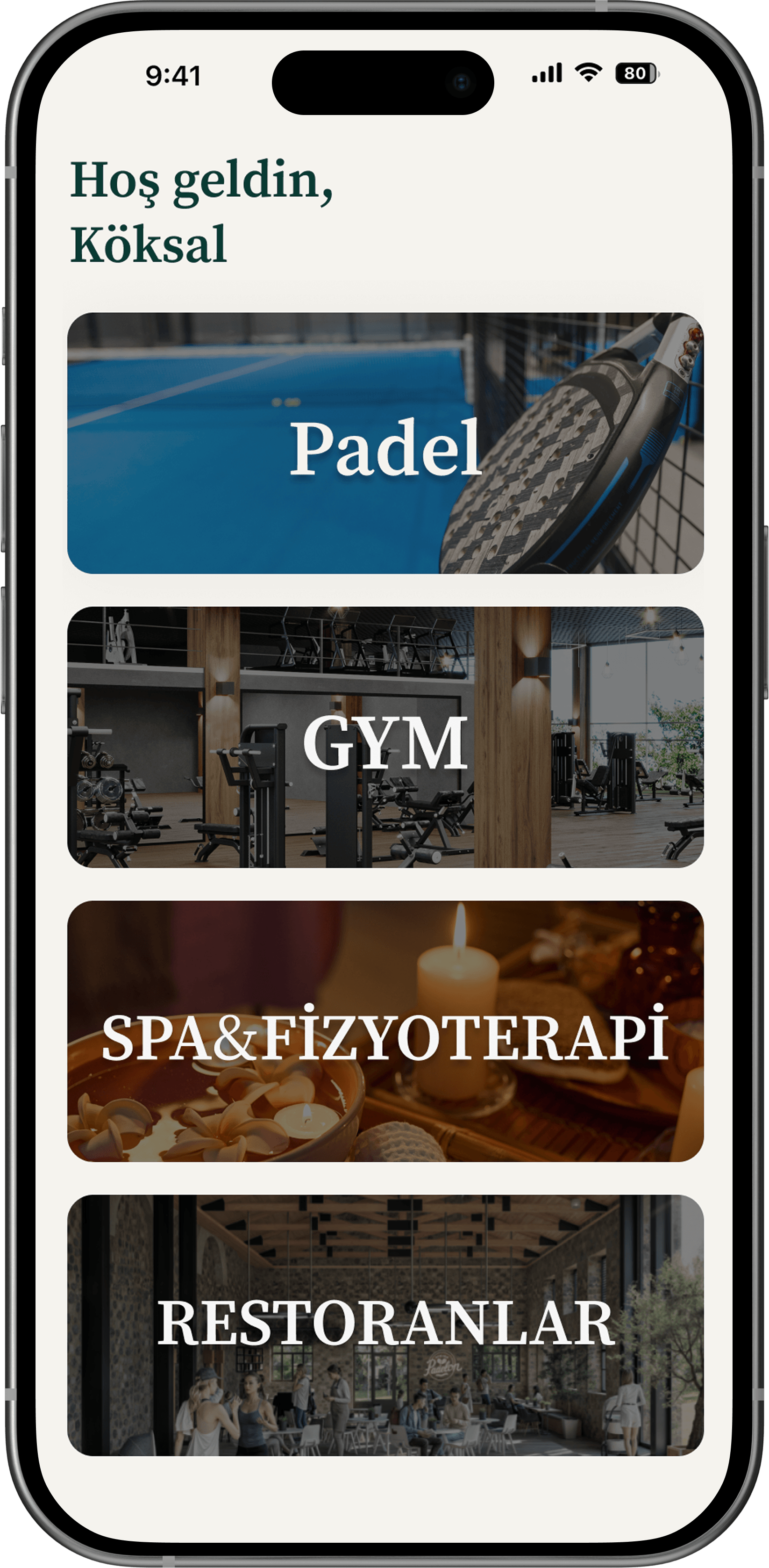 alo4dev superapp — padel, spa, gym ve restoran aynı uygulamada